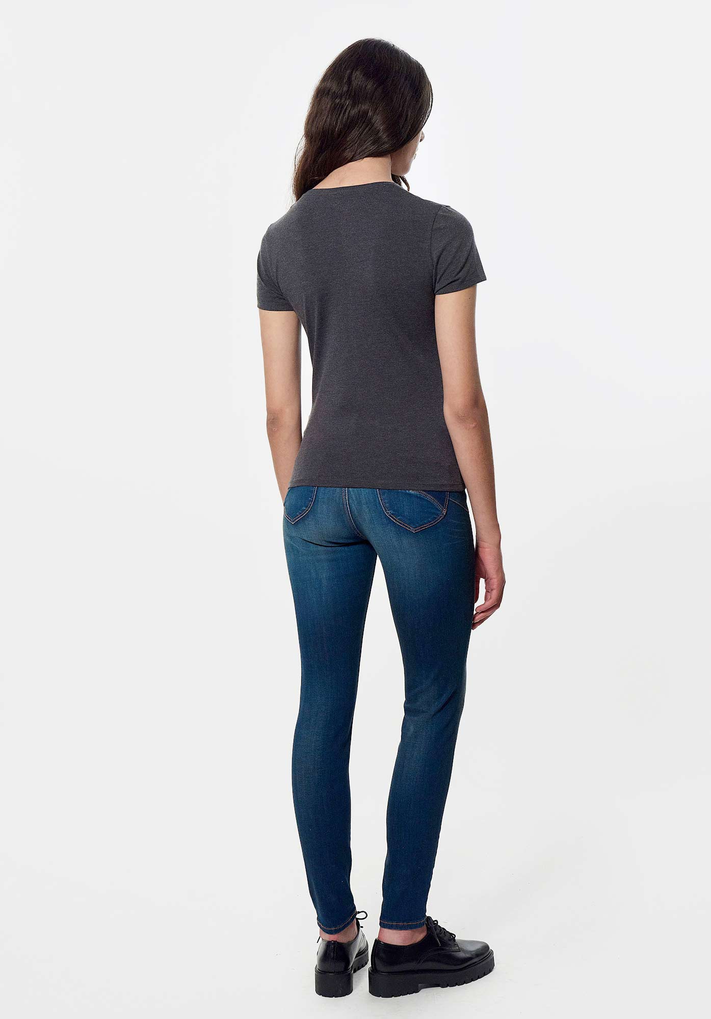 FETE   T-shirt gris Femme