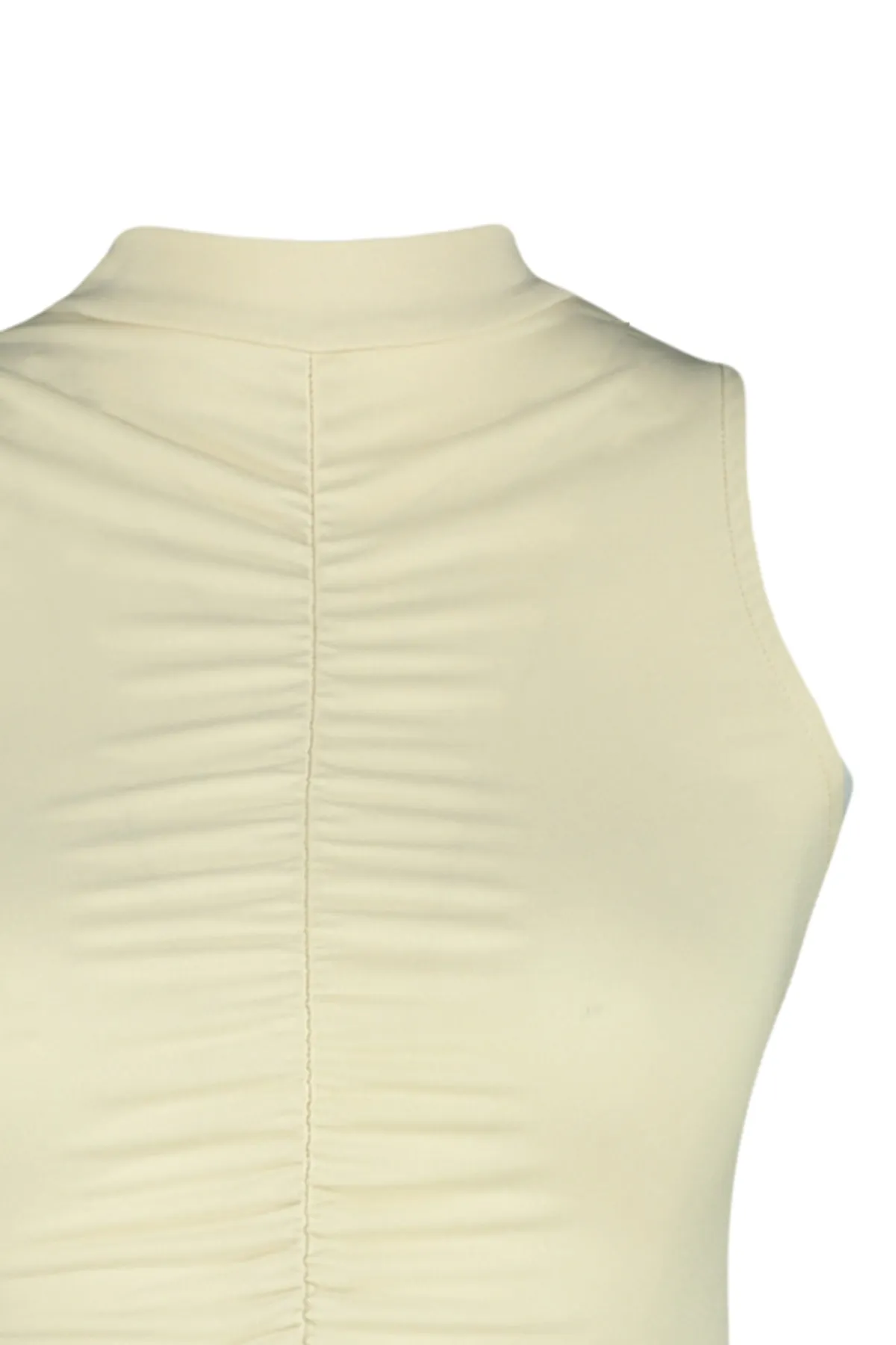 Trendyol Collection  Stretch-Strickbody mit Druckknöpfen in Stone Gather-Optik TWOSS23BD00006