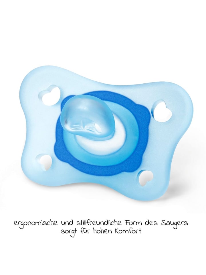 Chicco 3-tlg. Geschenkset PP-Flasche Perfect5 150 ml   Schnuller in blau günstig kaufen onesize