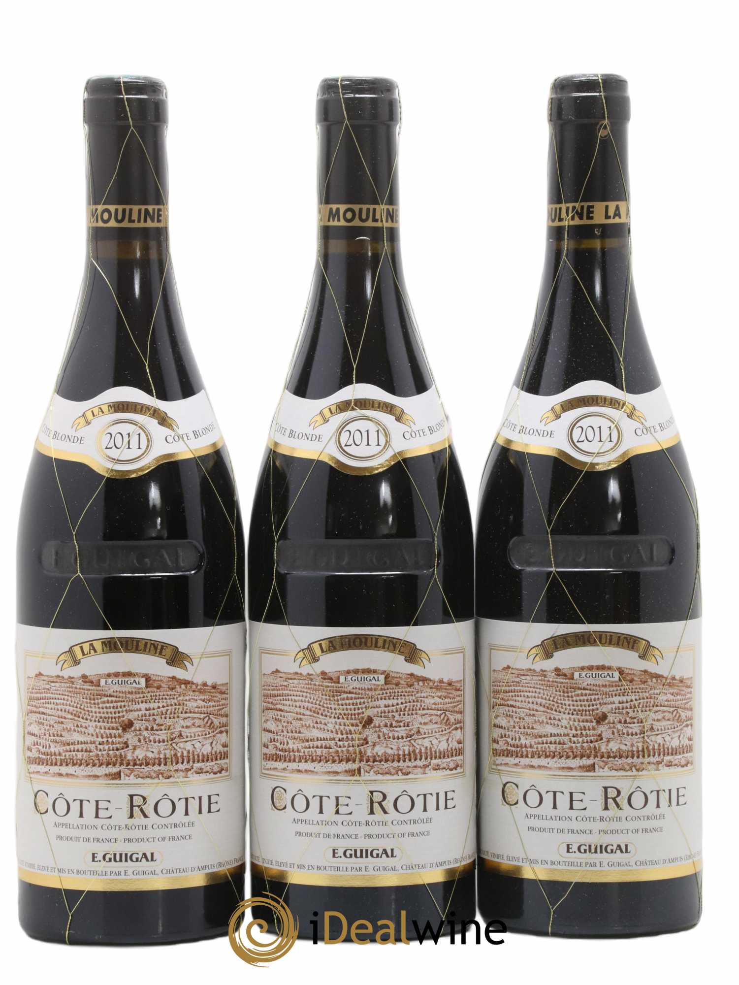 Côte-Rôtie La Mouline Guigal  2011 - Lot de 3 Bouteilles