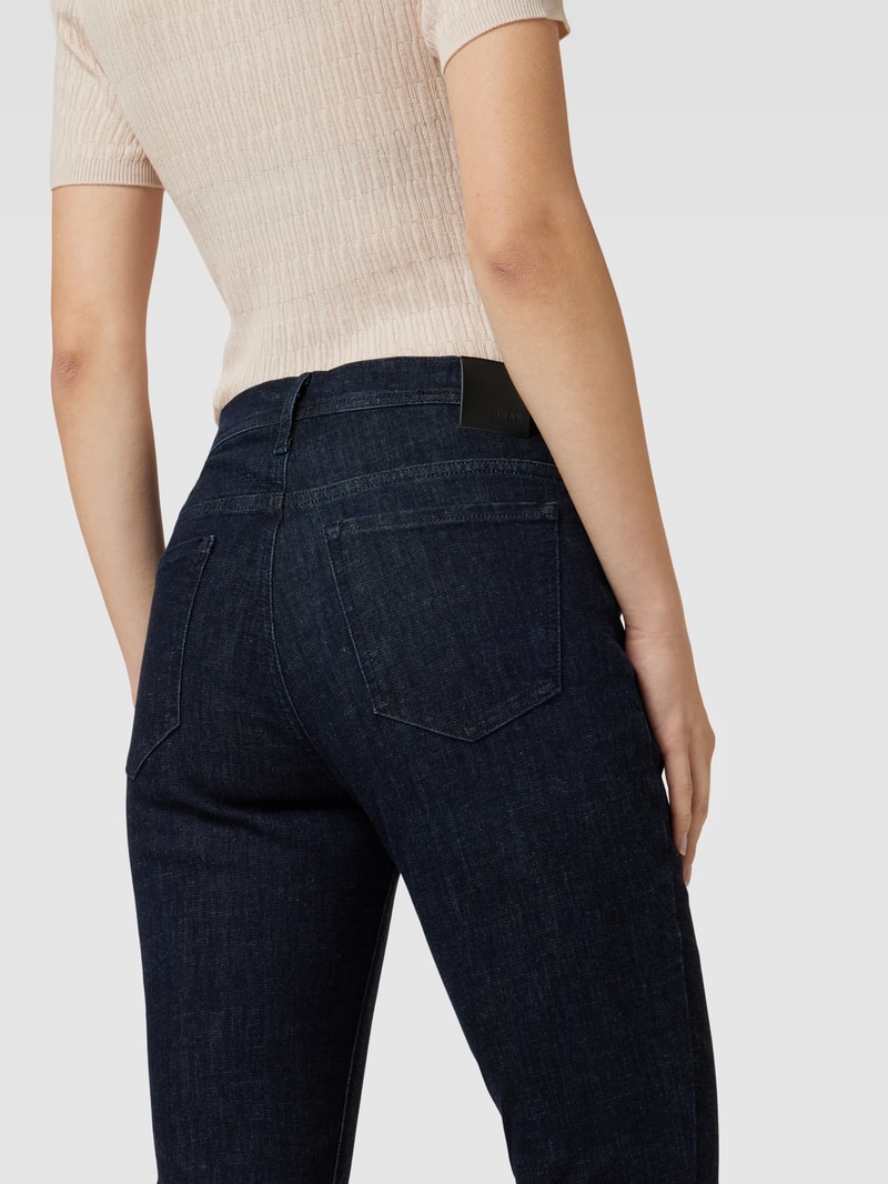 Flared Jeans mit Paspeltaschen Modell 'SHAKIRA' in dunkelblau