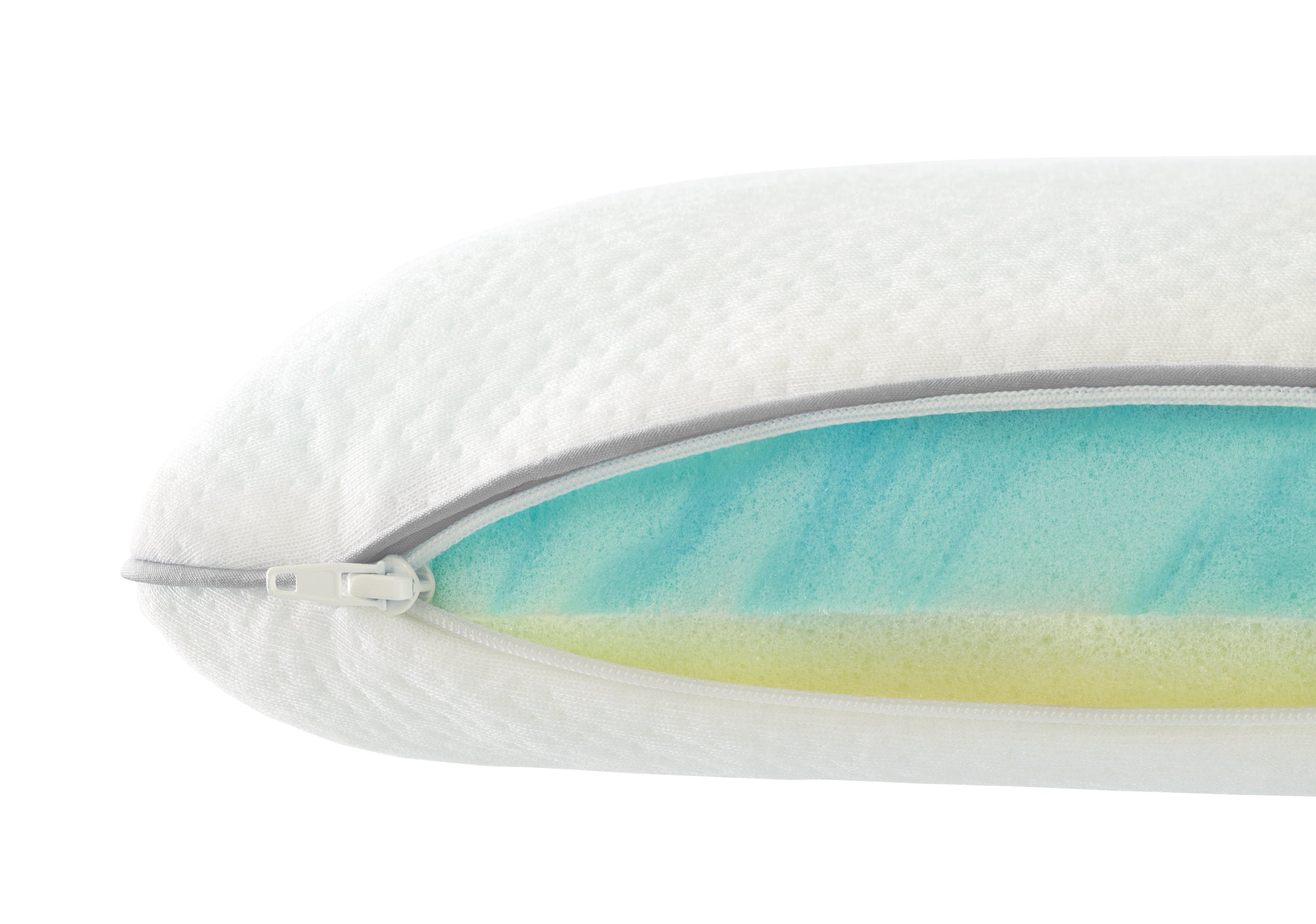 Nackenstützkissen Orthopädisches Kissen mit zwei unterschiedlich festen Liegeseiten, XDREAM, Füllung: Viscoschaum und Gel-Active Softschaum, Seitenschläfer, Rückenschläfer, Bauchschläfer, Ergonomisch geformt, entlastet Kopf-, Nacken- & Schulterbereic