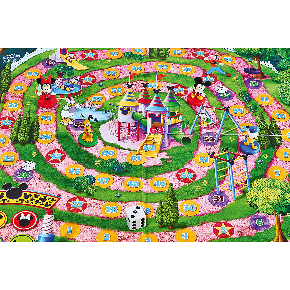 Mickey Mouse & Friends - Nach Hause - Das Würfelspiel um den Wettlauf zum Ziel mit detailgetreuen 3D   Spielfiguren