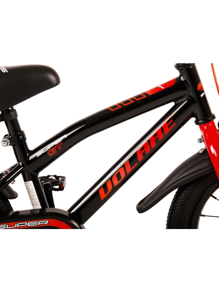 Volare Kinderfahrrad Super GT Kinderfahrrad für Jungen 14 Zoll Kinderrad Rot 4 Jahre günstig kaufen onesize
