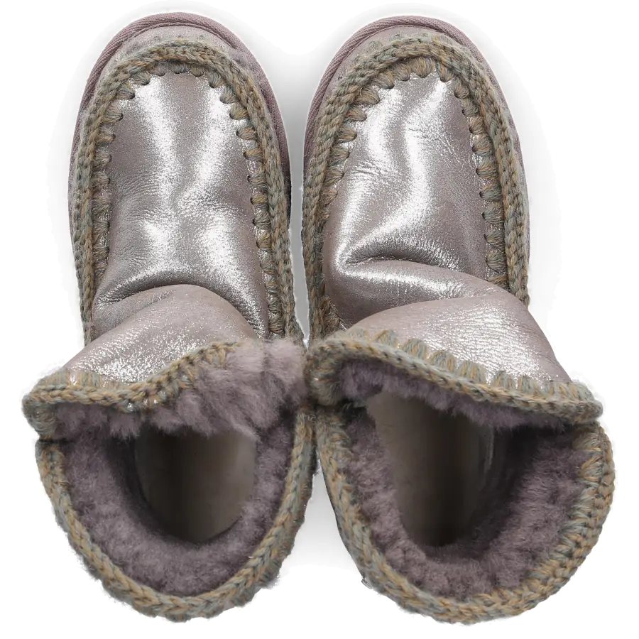 MOU - Stiefeletten ESKIMO WEDGE gefüttert - grau