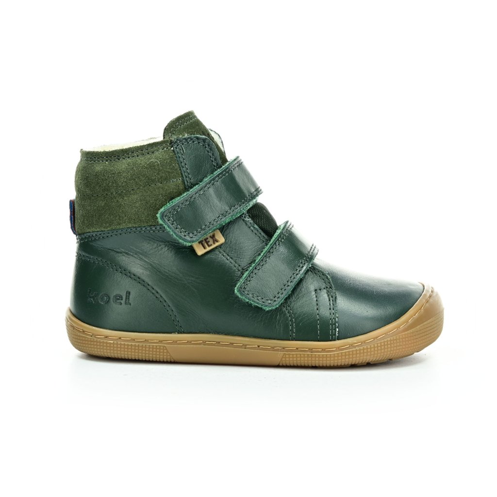 Koel4kids Demil Napa WP Wool Green Winterbarfußschuhe