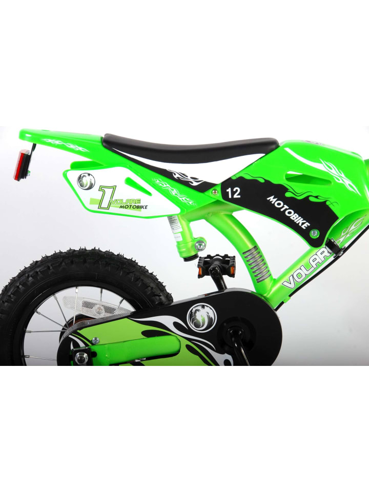Volare Kinderfahrrad Motorrad für Jungen 12 Zoll Kinderrad in Grün 3 Jahre günstig kaufen onesize