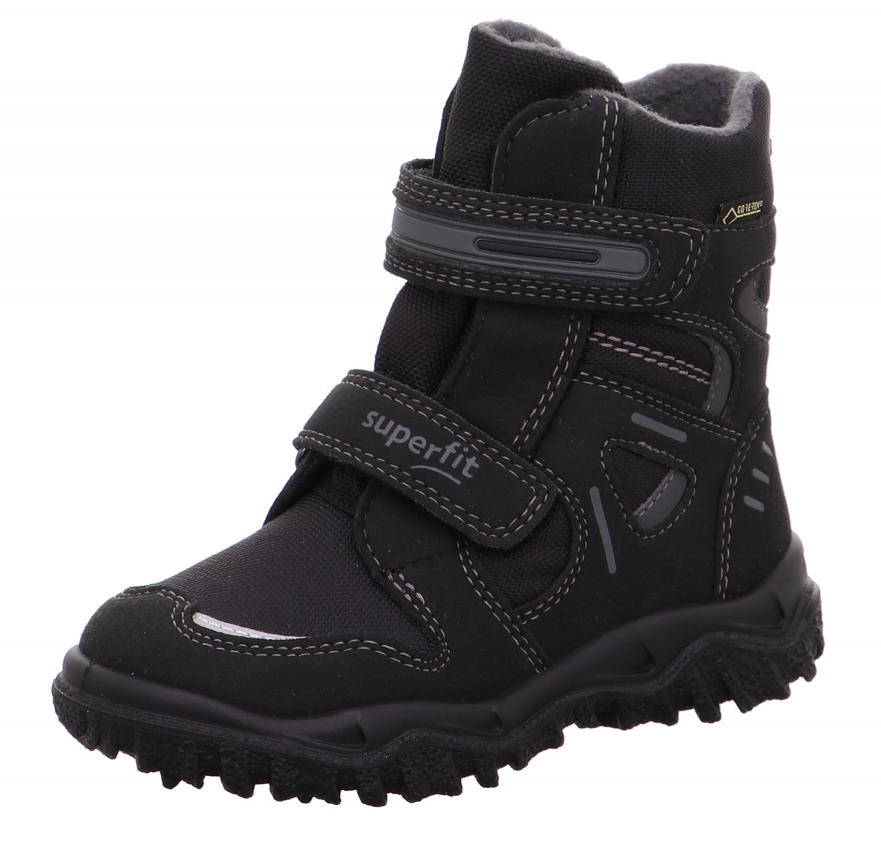 HUSKY - Schwarz/Grau Boots mit Klettverschluss