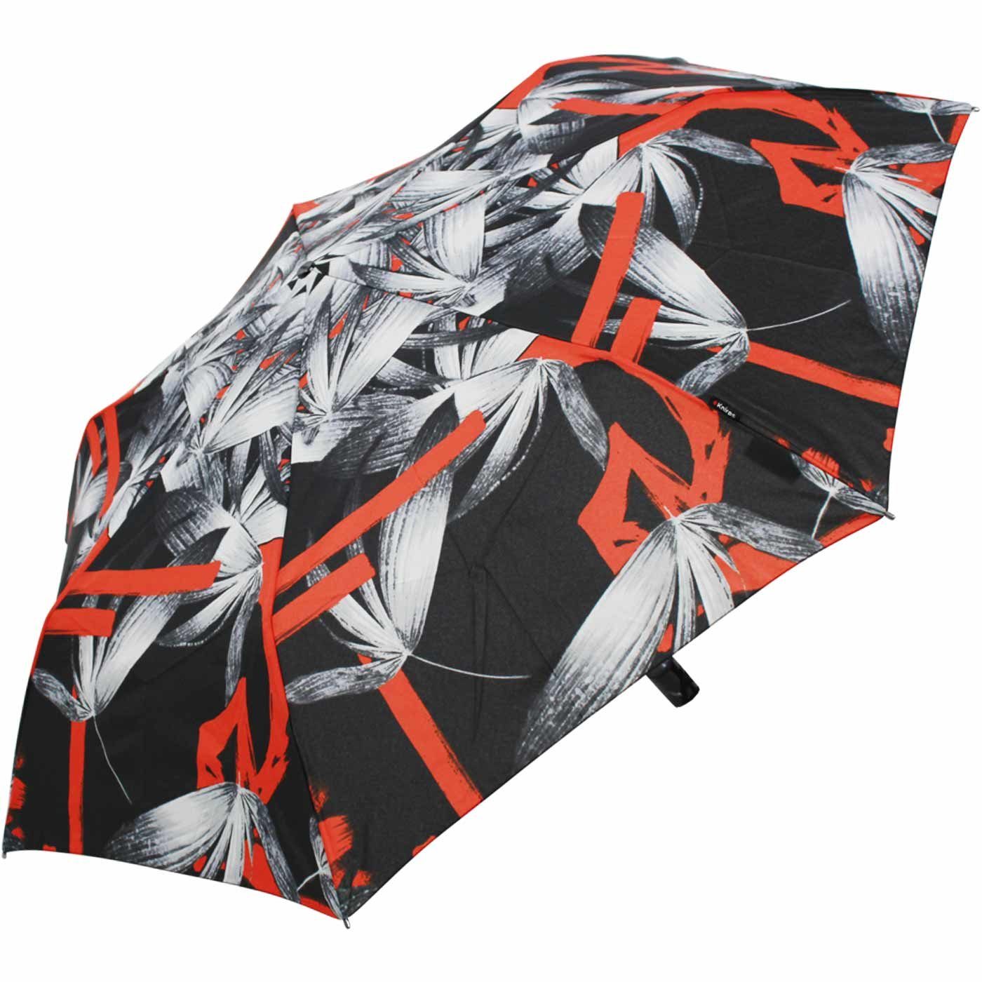 Knirps® Taschenregenschirm Slim Duomatic mit Auf-Zu-Automatik - Shanghai fire, immer mit dabei, passt in jede Tasche