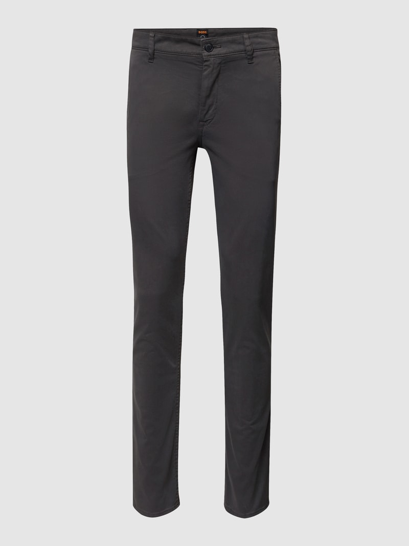 Slim Fit Chino mit Stretch-Anteil in anthrazit