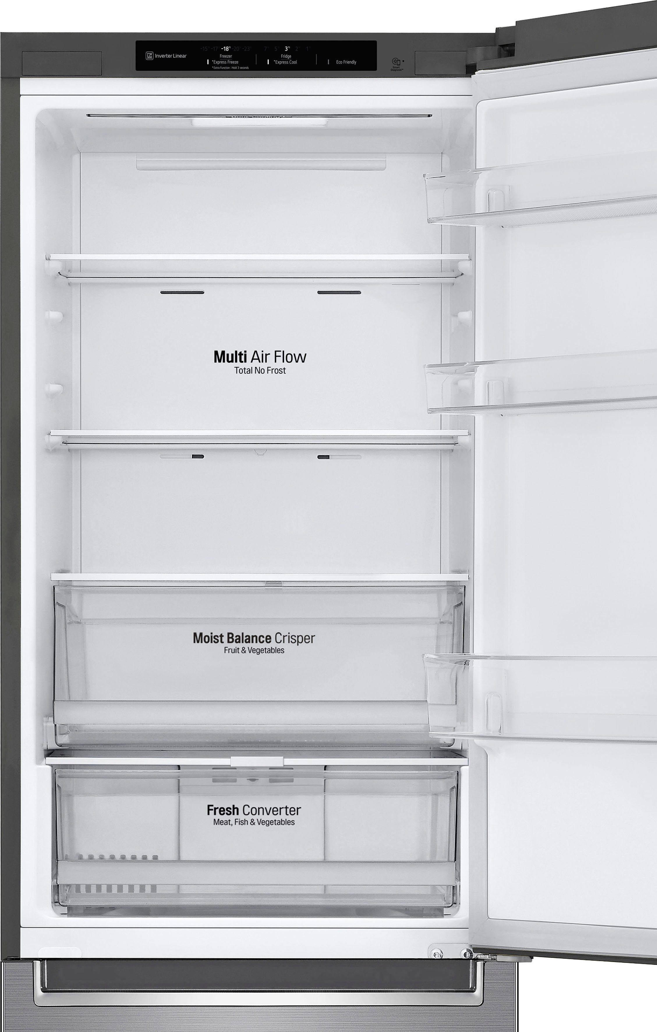 LG Kühl-/Gefrierkombination GBB61PZGFN, 186 cm hoch, 59,5 cm breit