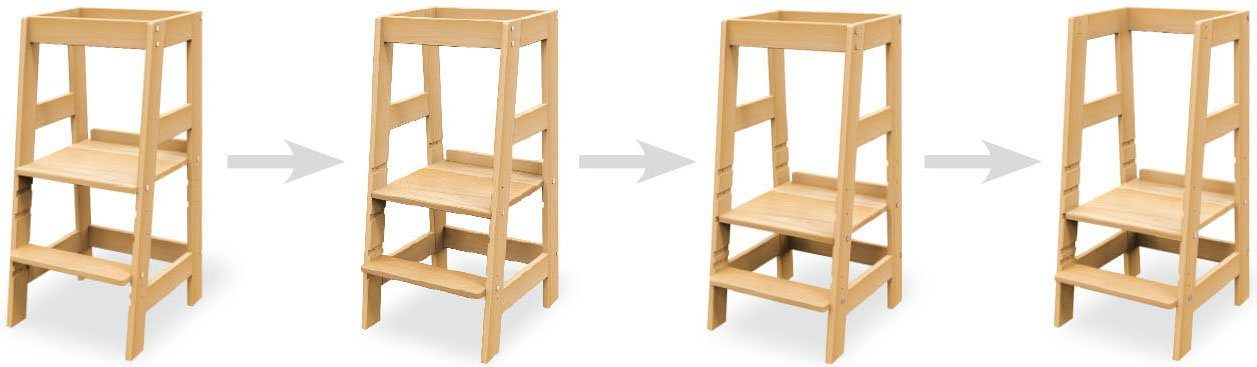 Pinolino® Stehhilfe Lernturm Fino, unbehandelt; Made in Europe