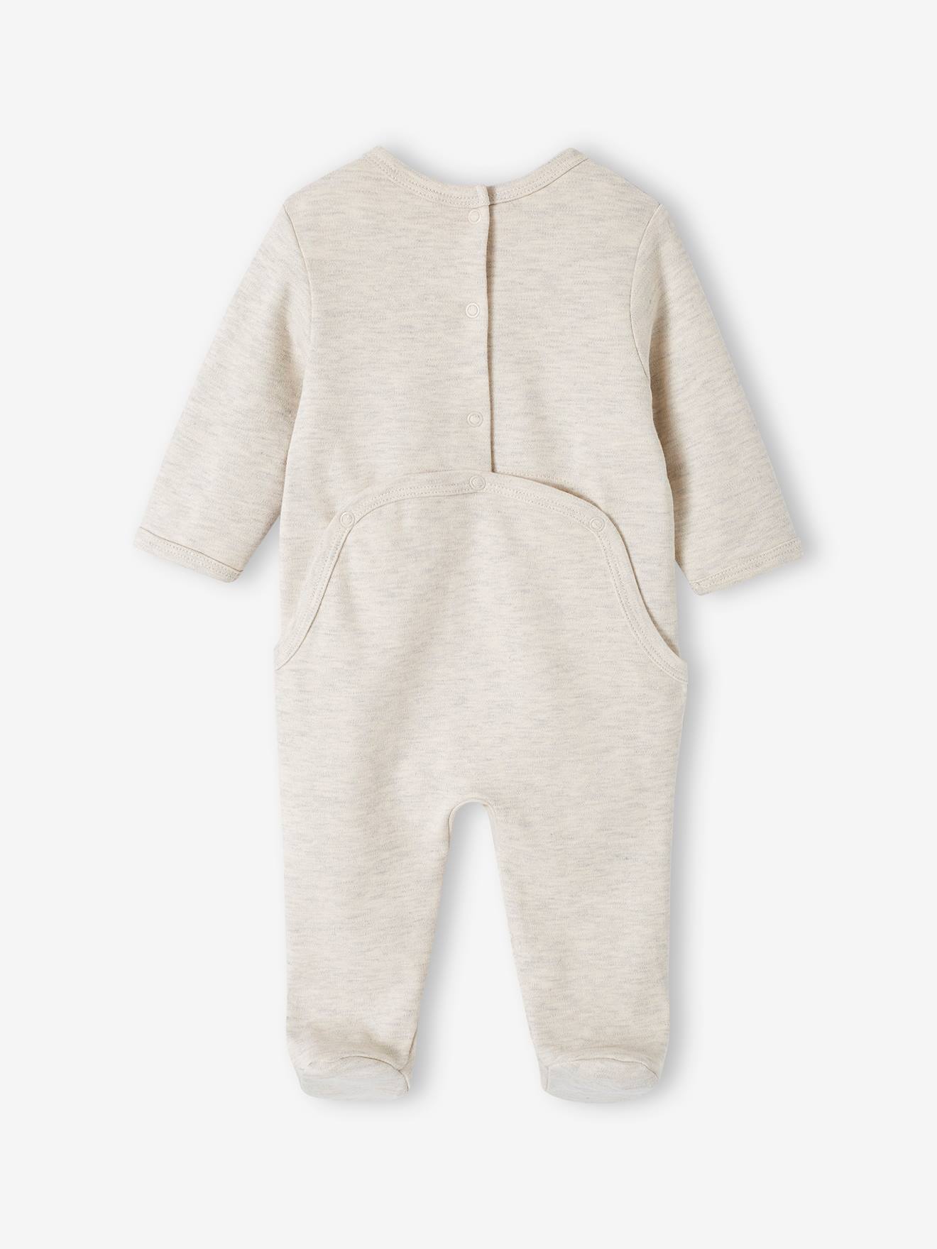 Vertbaudet 2er-Pack Baby Strampler aus Interlock - grau