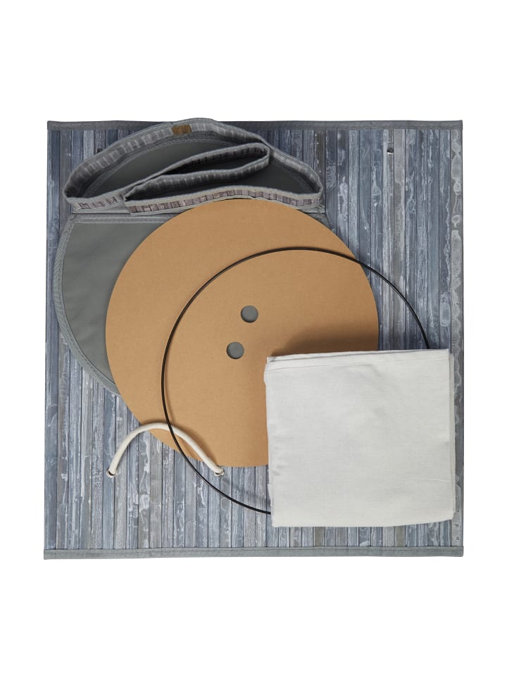 relaxdays Wäschekorb in Grau - (H)63 x Ø40 cm günstig kaufen onesize