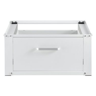 en.casa Unterschrank Comfortixx Waschmaschinen-Sockel mit Schublade Stahl Max. 150 kg