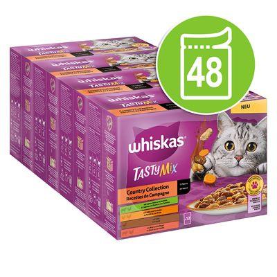 Multipack Whiskas Tasty Mix Portionsbeutel 48 x 85 g