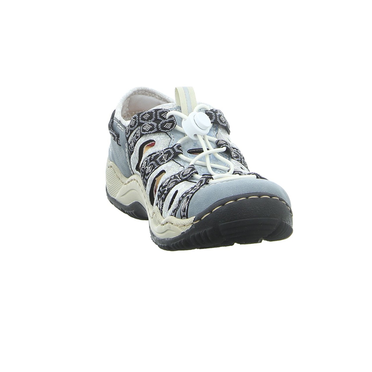RIEKER Sportliche Slipper blau