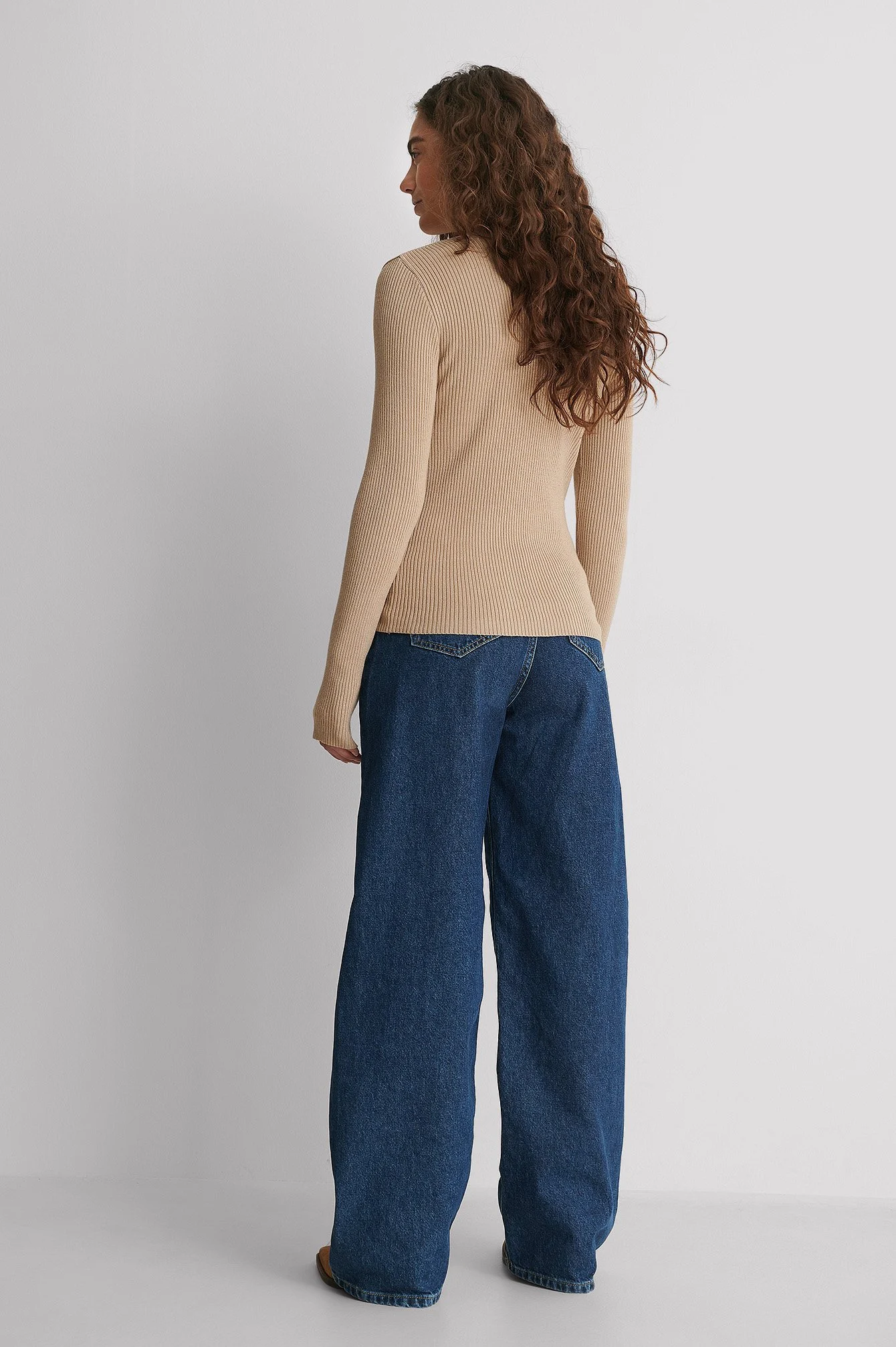 Gerippter Pullover