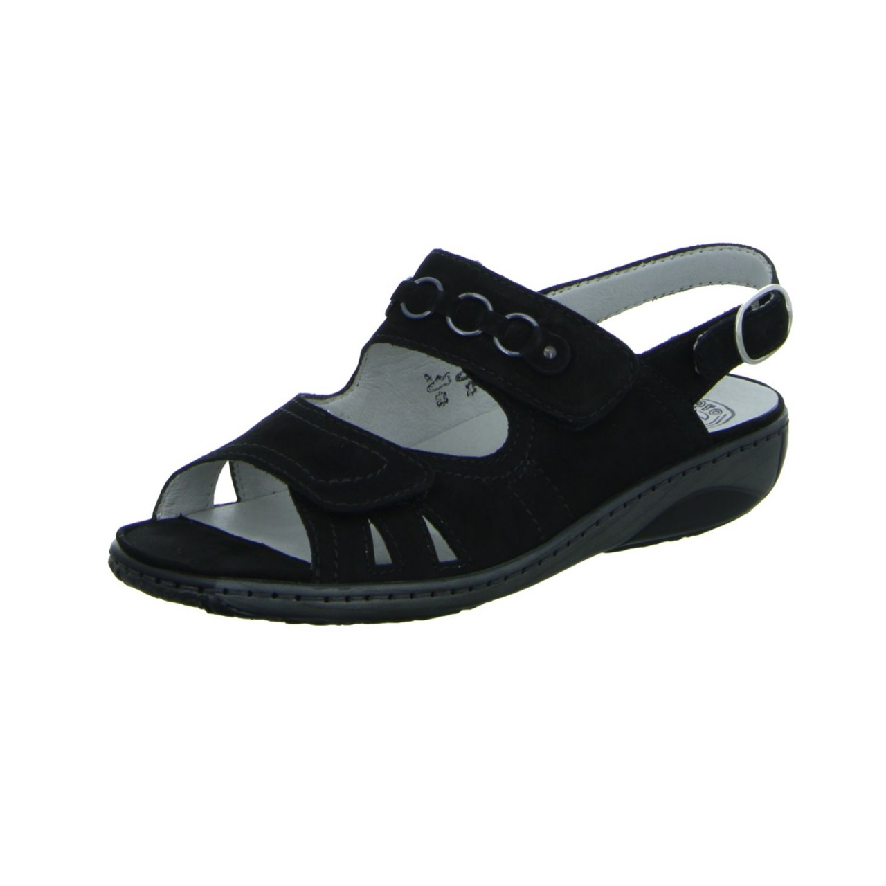 WALDLÄUFER Komfort Sandalen schwarz