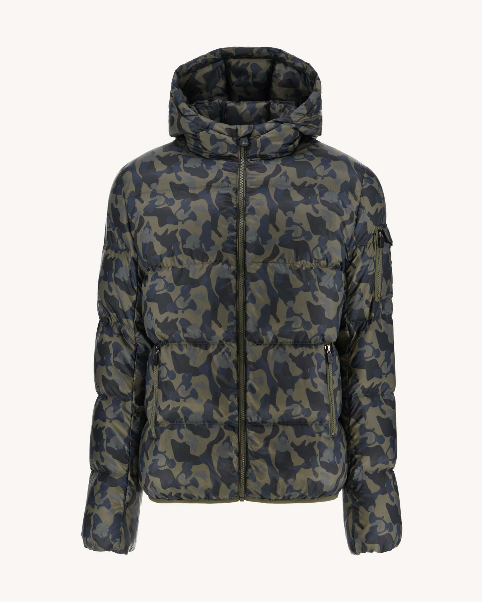 Doudoune à capuche Grand Froid Print militaire Java