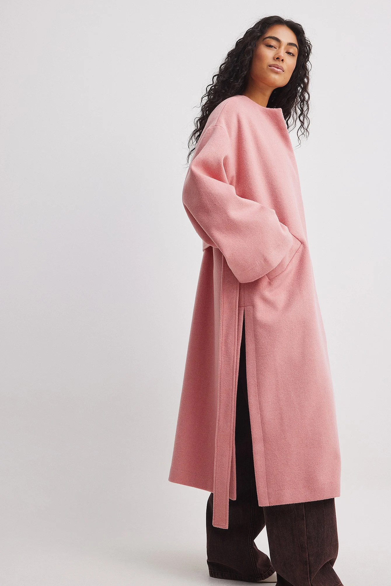 Oversize-Kimono aus Wollmischung