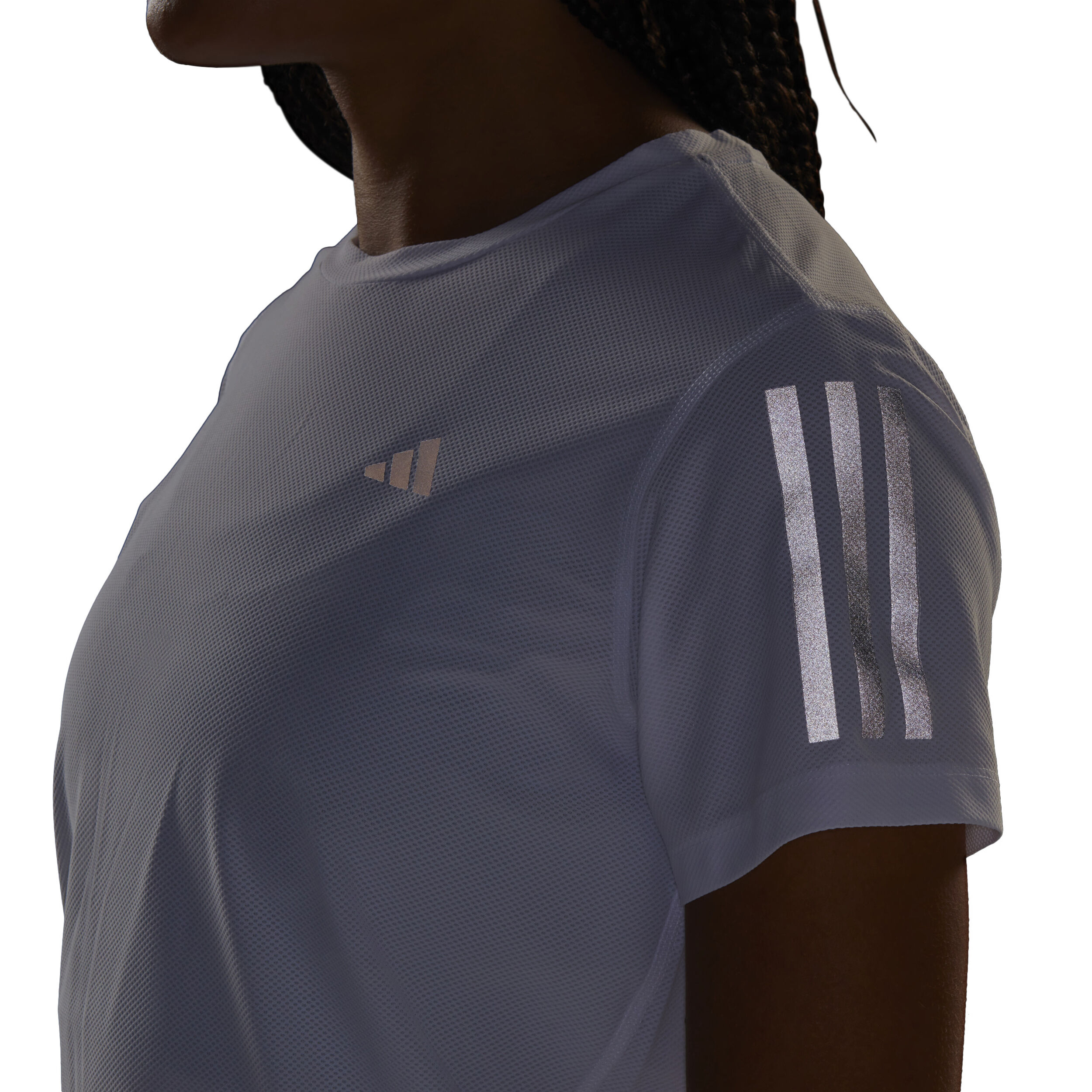 Own The Run B Tee Lauftop Damen - Weiß