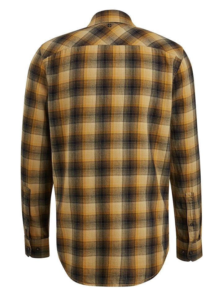 PME Legend Hemd in Schwarz/ Camel günstig kaufen
