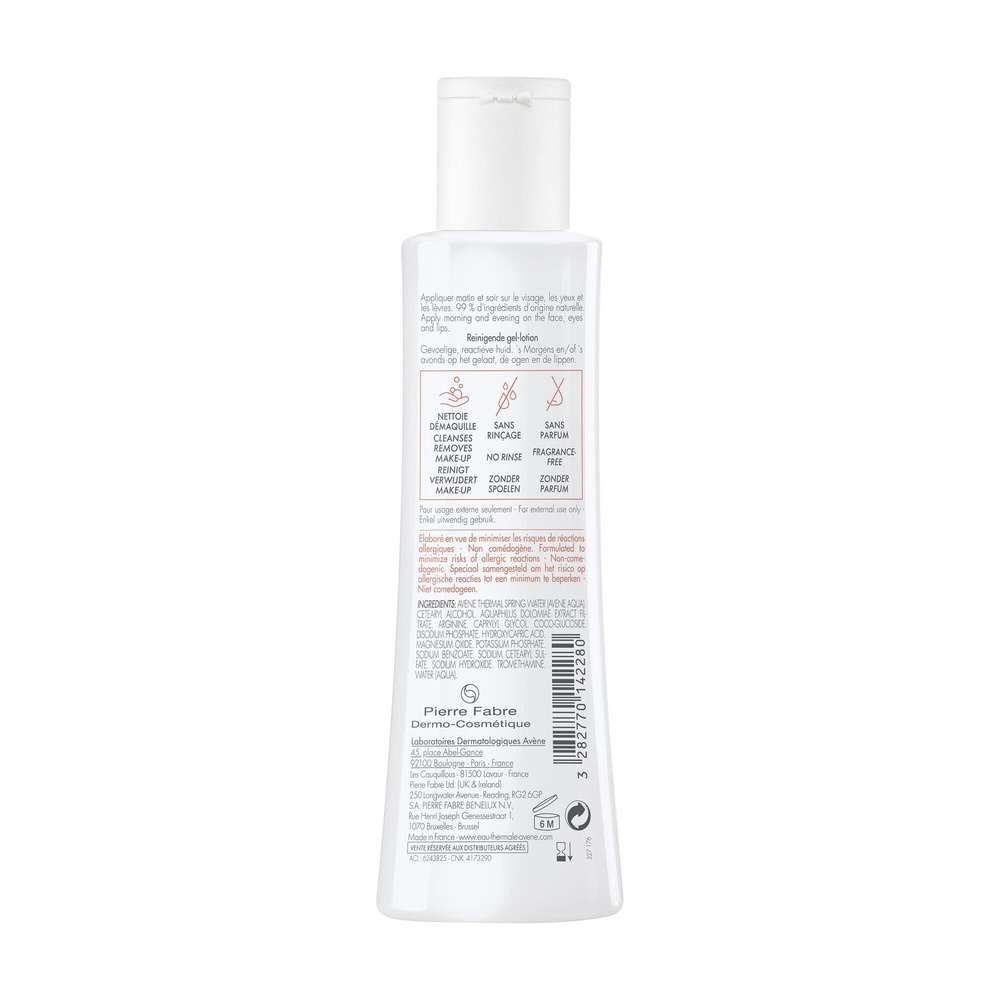 Avène Tolérance Lotion nettoyante gélifiée 200ML
