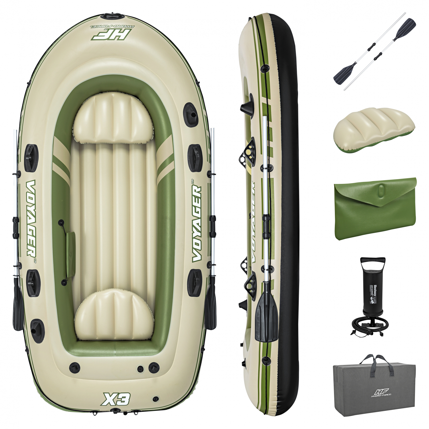 Bestway Hydro-Force™ Schlauchboot Komplett-Set Voyager™