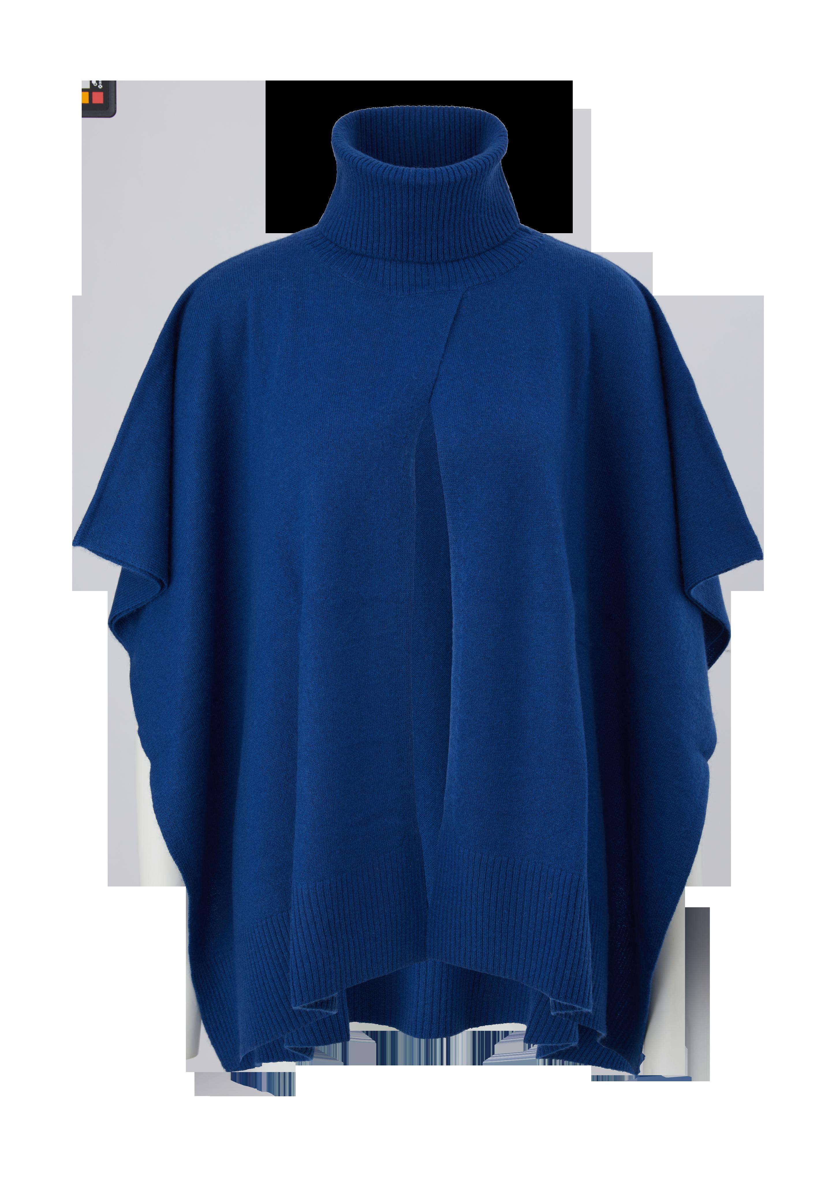 Poncho mit Rippblende am Saum  2124433-5659