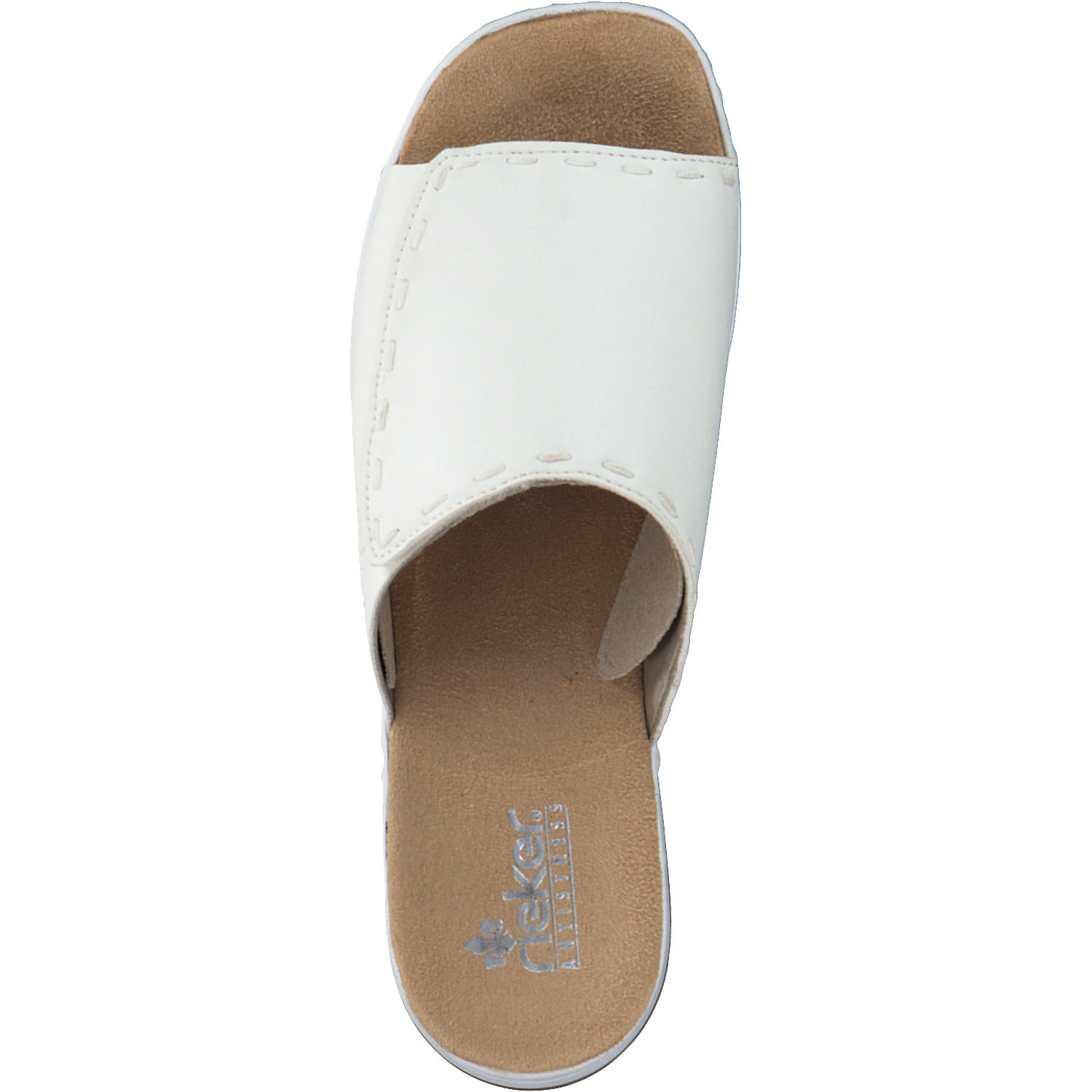 Rieker 60090, Plateau-Pantoletten, Damen, offwhite