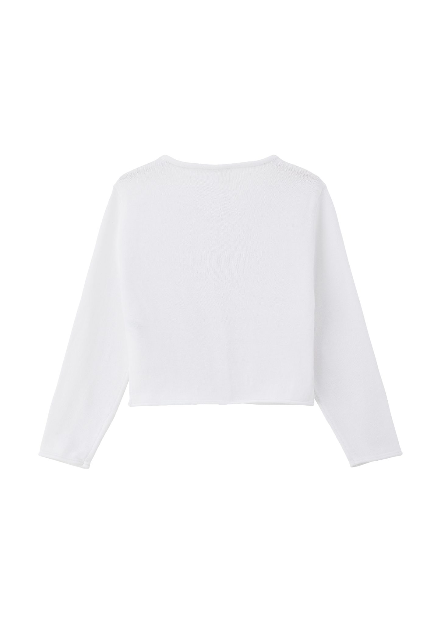 s.Oliver Strickjacke Strickjacke mit Rollsaum