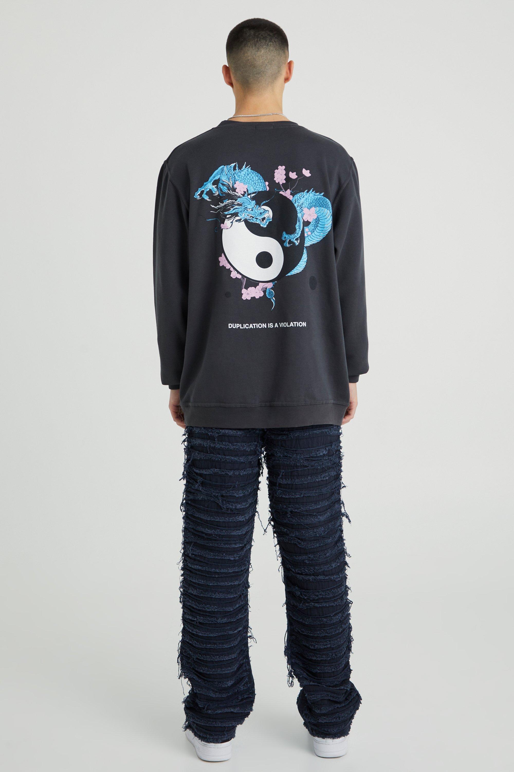 Lockere, zerrissene Hose