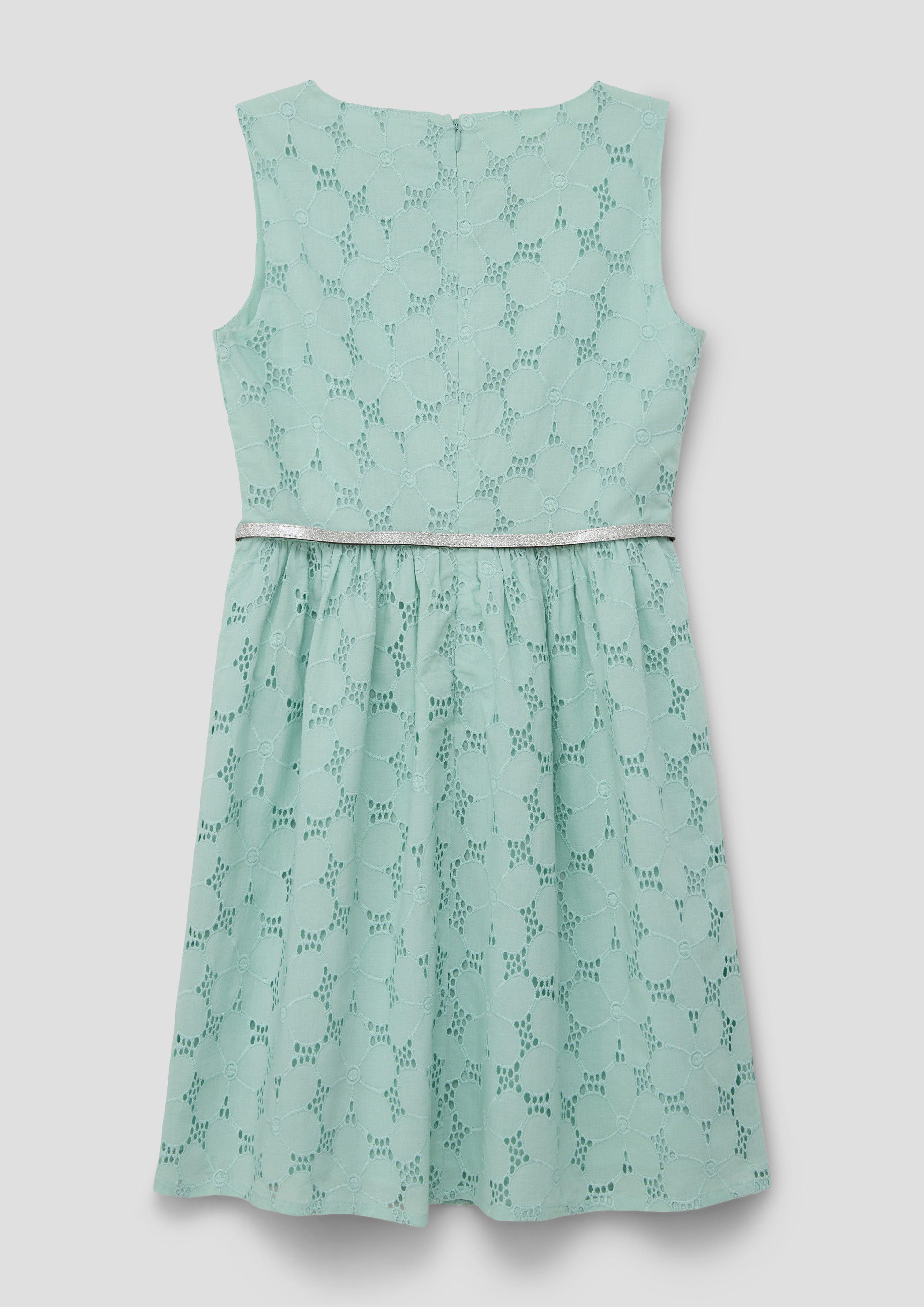 Kleid mit Broderie Anglaise  2140234-6068