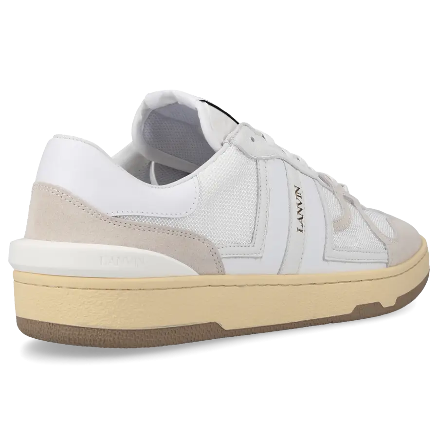 Lanvin - Sneaker low MESH CLAY Veloursleder - weiß