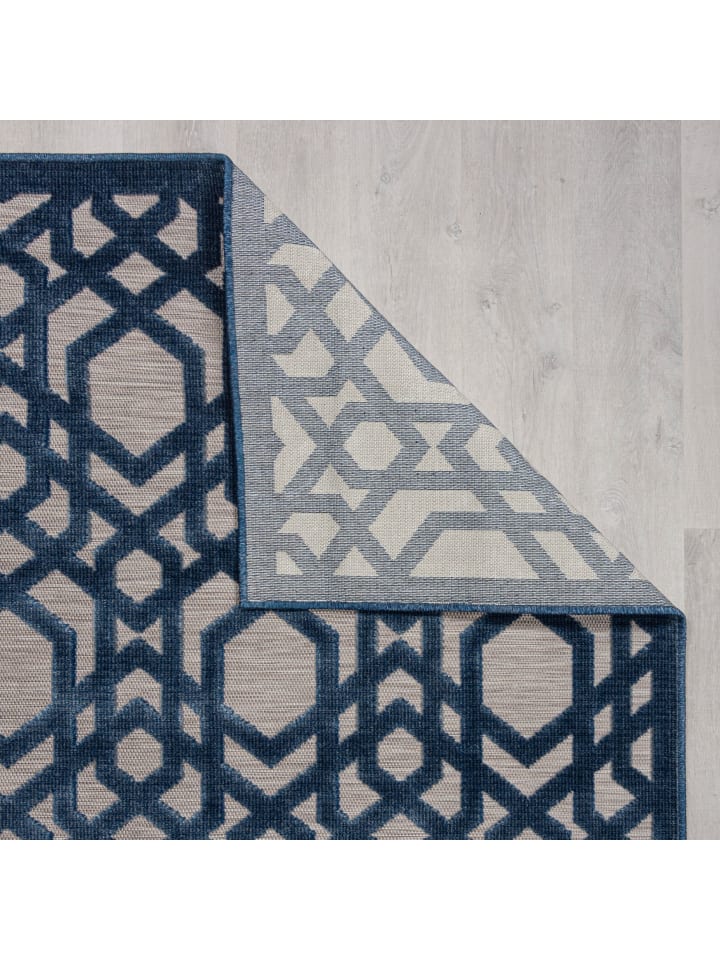 KADIMA DESIGN Rutschfester und langlebiger Teppich mit geometrischem Muster günstig kaufen