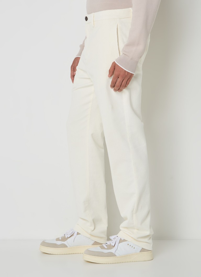 Pantaloni chino skinny din catifea reiată Boggi Milano cu buzunare interioare