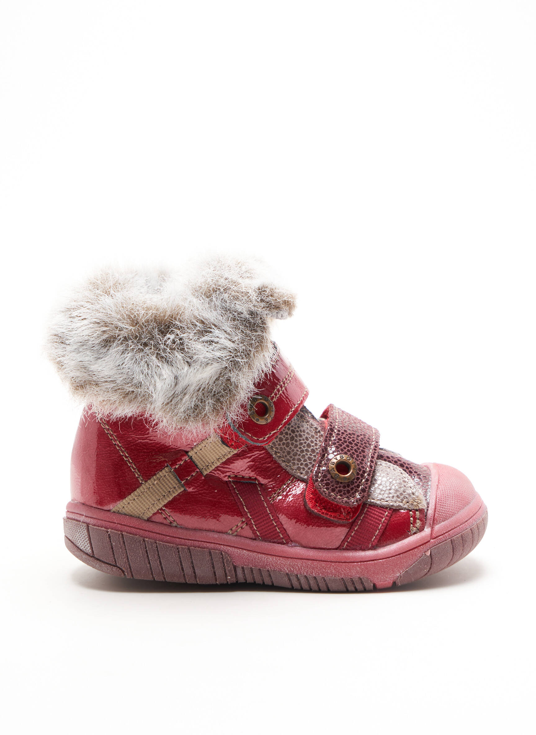 Babybotte Baskets Fille couleur rouge