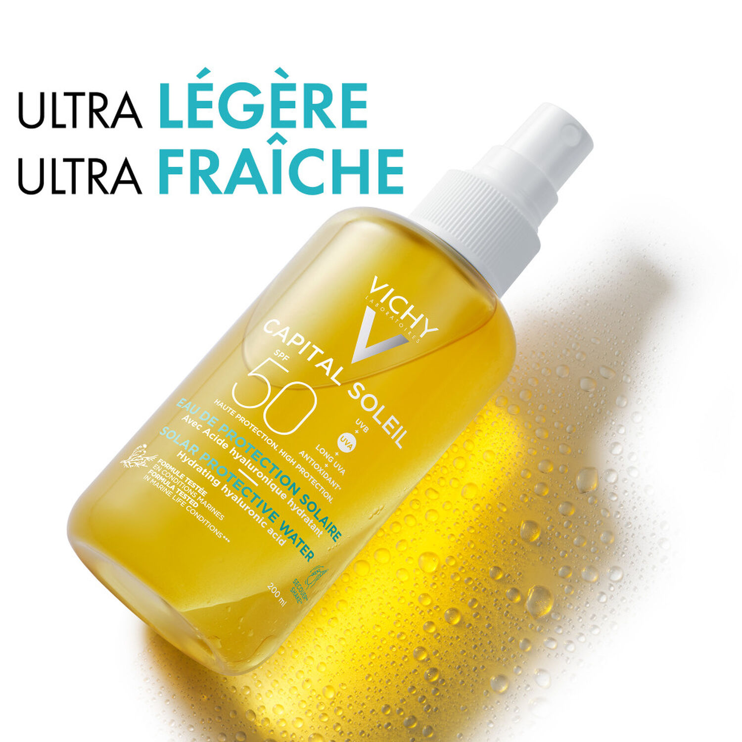 Vichy Capital Soleil SPF50 Eau de Protection Solaire Hydratante 200 ml