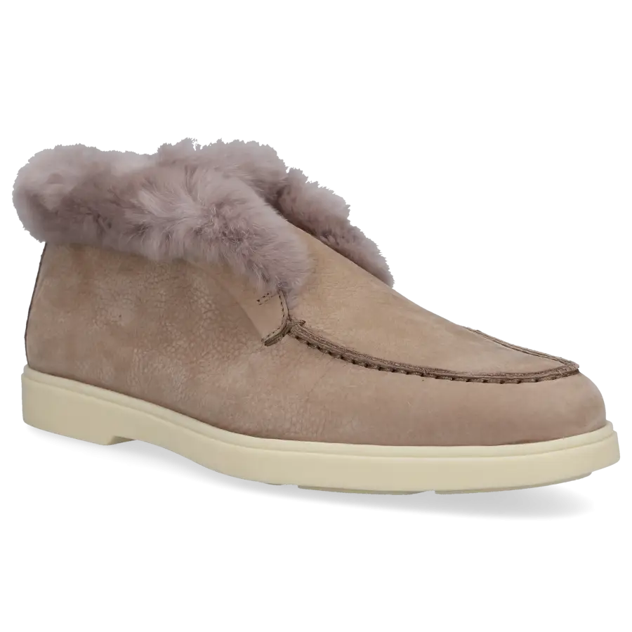 Santoni - Stiefeletten DESERT BOOT Nubukleder - grau