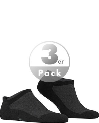 Burlington, Sneakersocken, Mikrofaser, schwarz