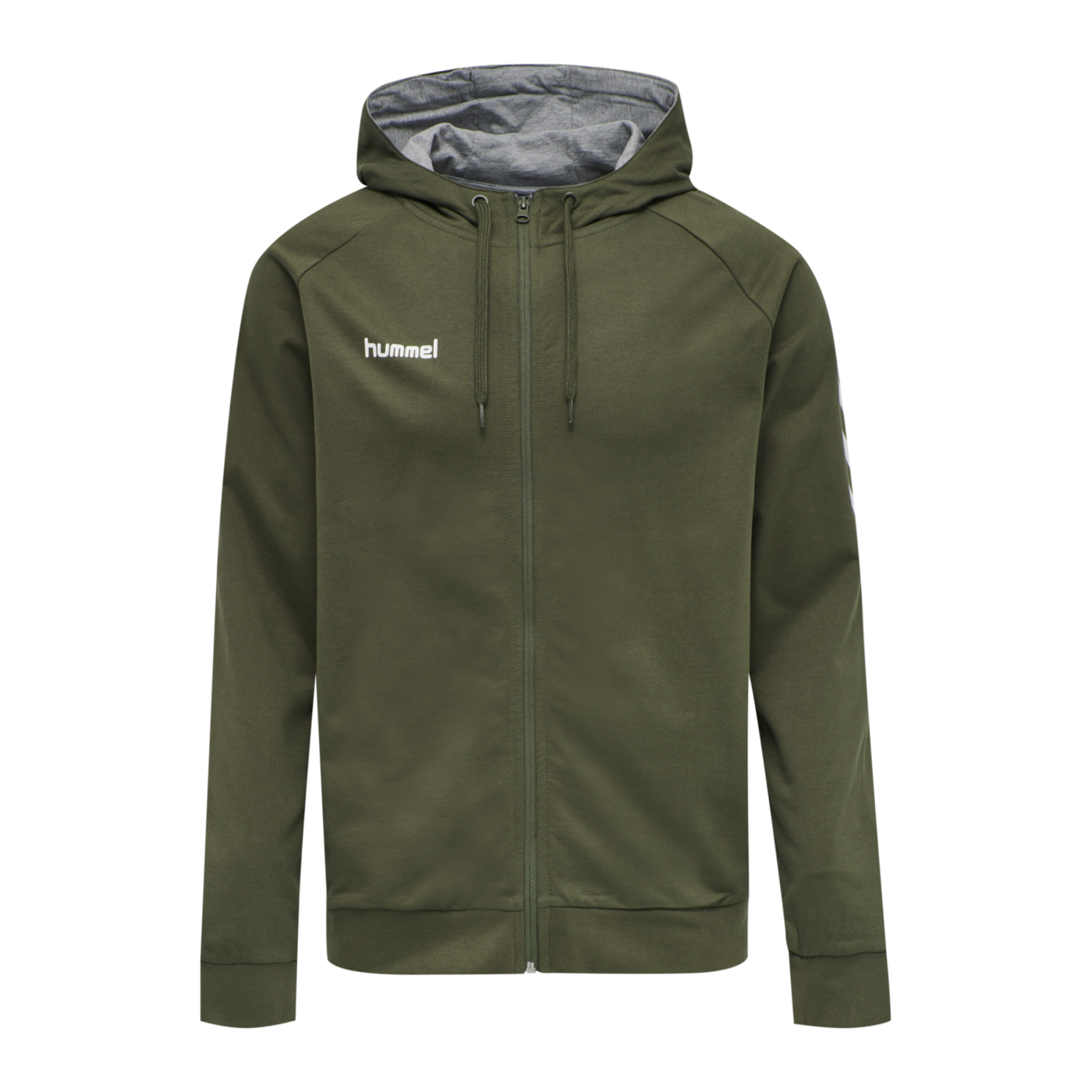 Hummel Cotton Kapuzenjacke Grün F6084