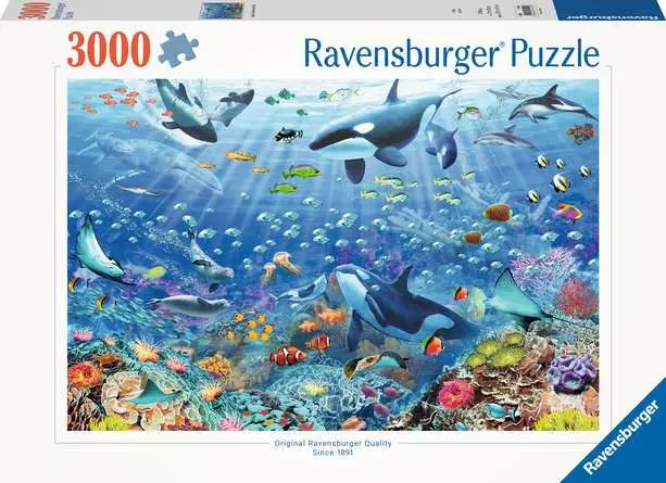 Puzzle 3000 Teile - Bunter Unterwasserspaß
