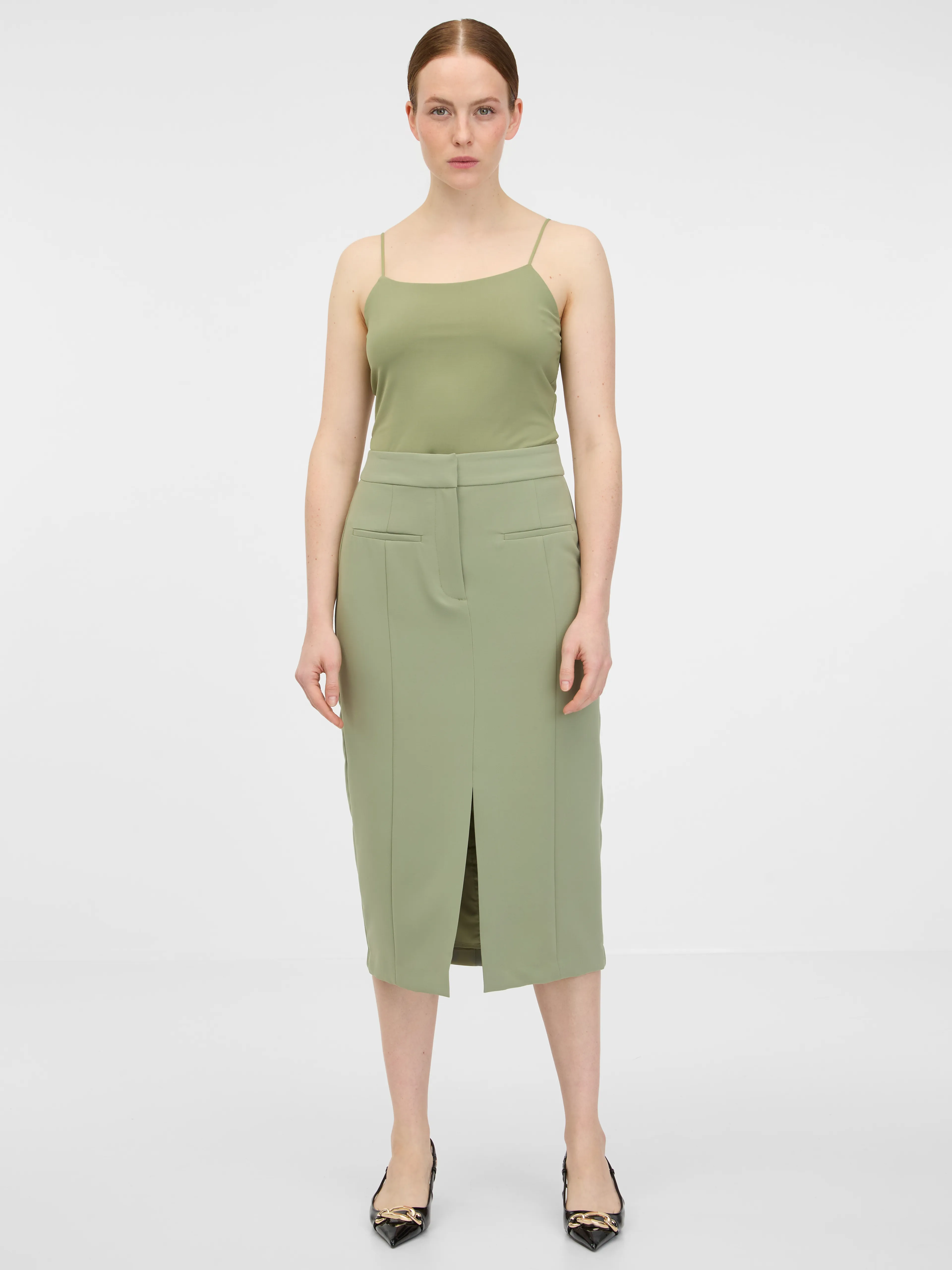 Khakifarbenes Damen-Top ORSAY