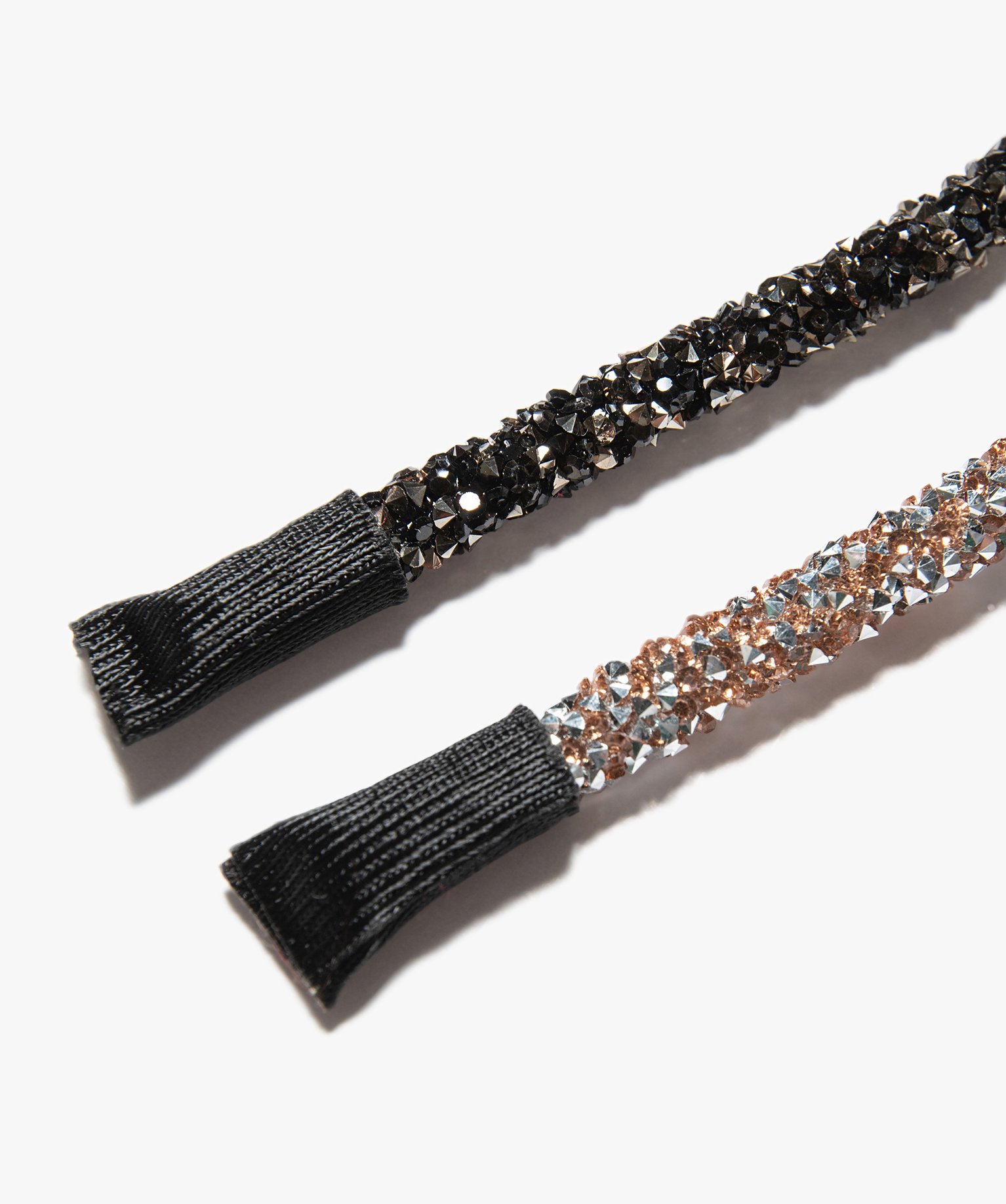 Serre-tête femme fins, ronds à strass (lot de 2) or | GEMO