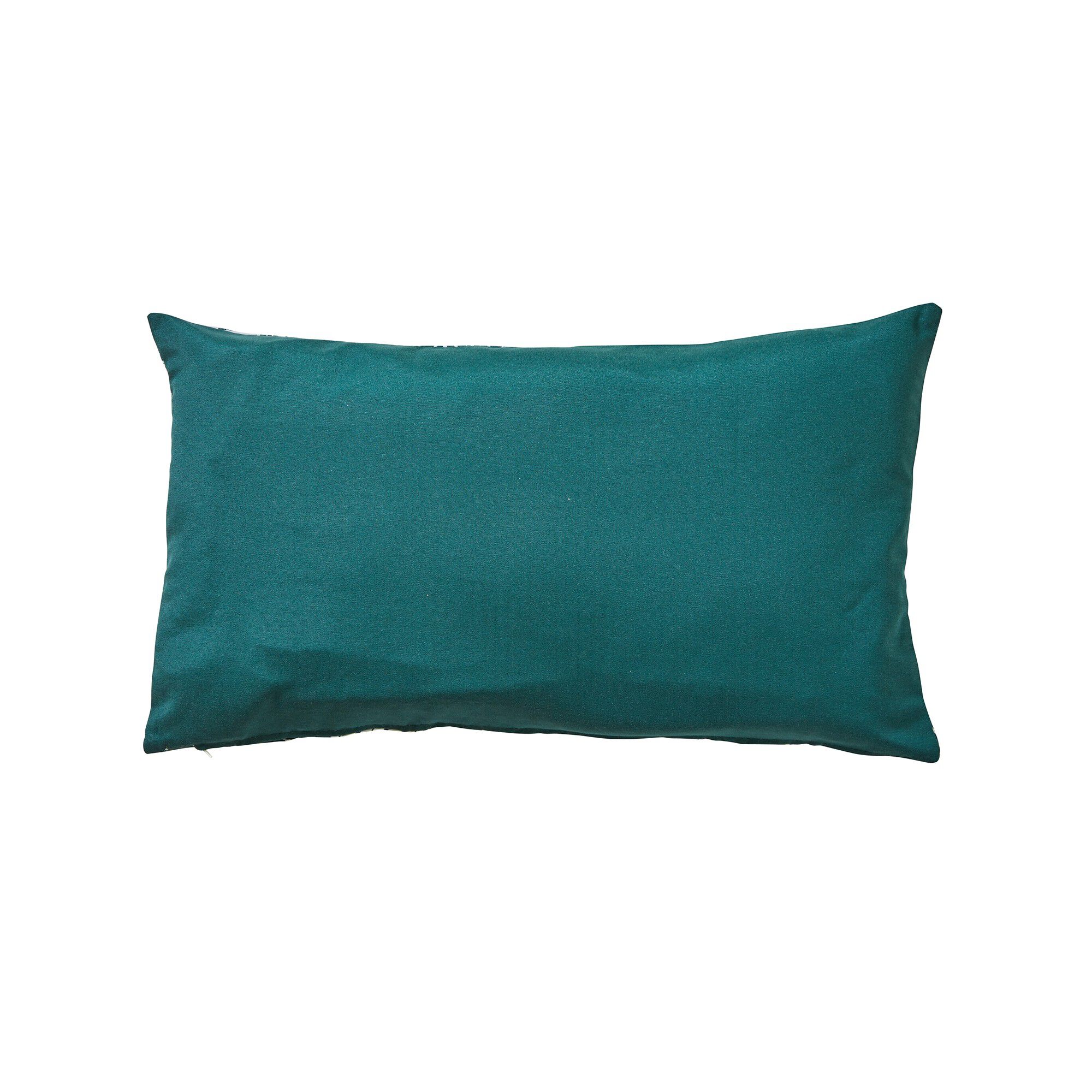Housse de coussin carrée imprimé feuillage