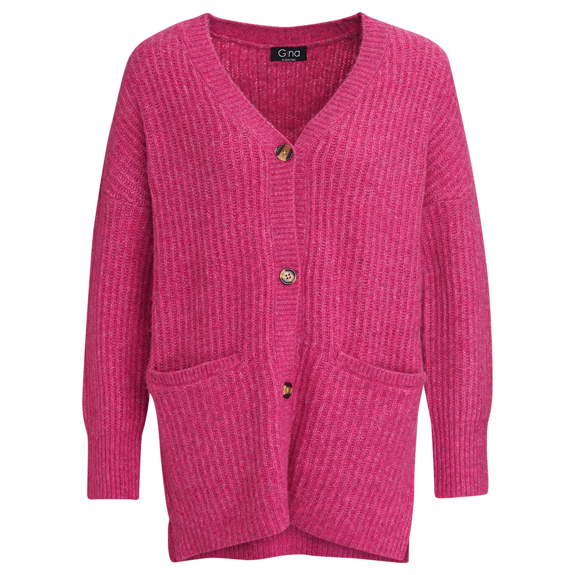 Damen Strickjacke mit zwei Taschen