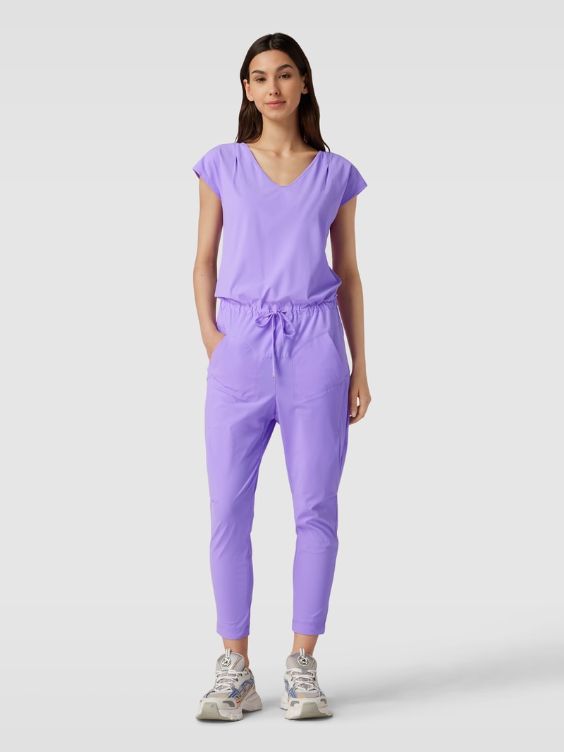 Jumpsuit mit V-Ausschnitt Modell 'GIRA' in lila