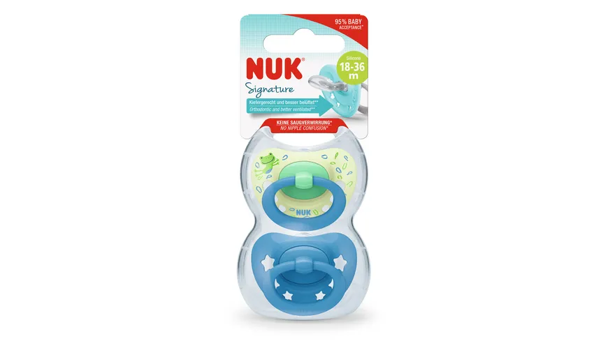 NUK Schnuller Signature Silikon 18-36 Monate