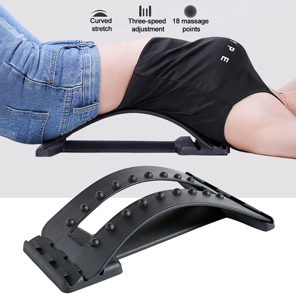 farfi Rückentrainer Fitness-Rückenmassagegerät,Bahre, Taille, Lendenwirbelsäule, Korrektor, (1 x Rückenstrecker, 1 x Benutzerhandbuch), Fitness-Rückenmassagegerät